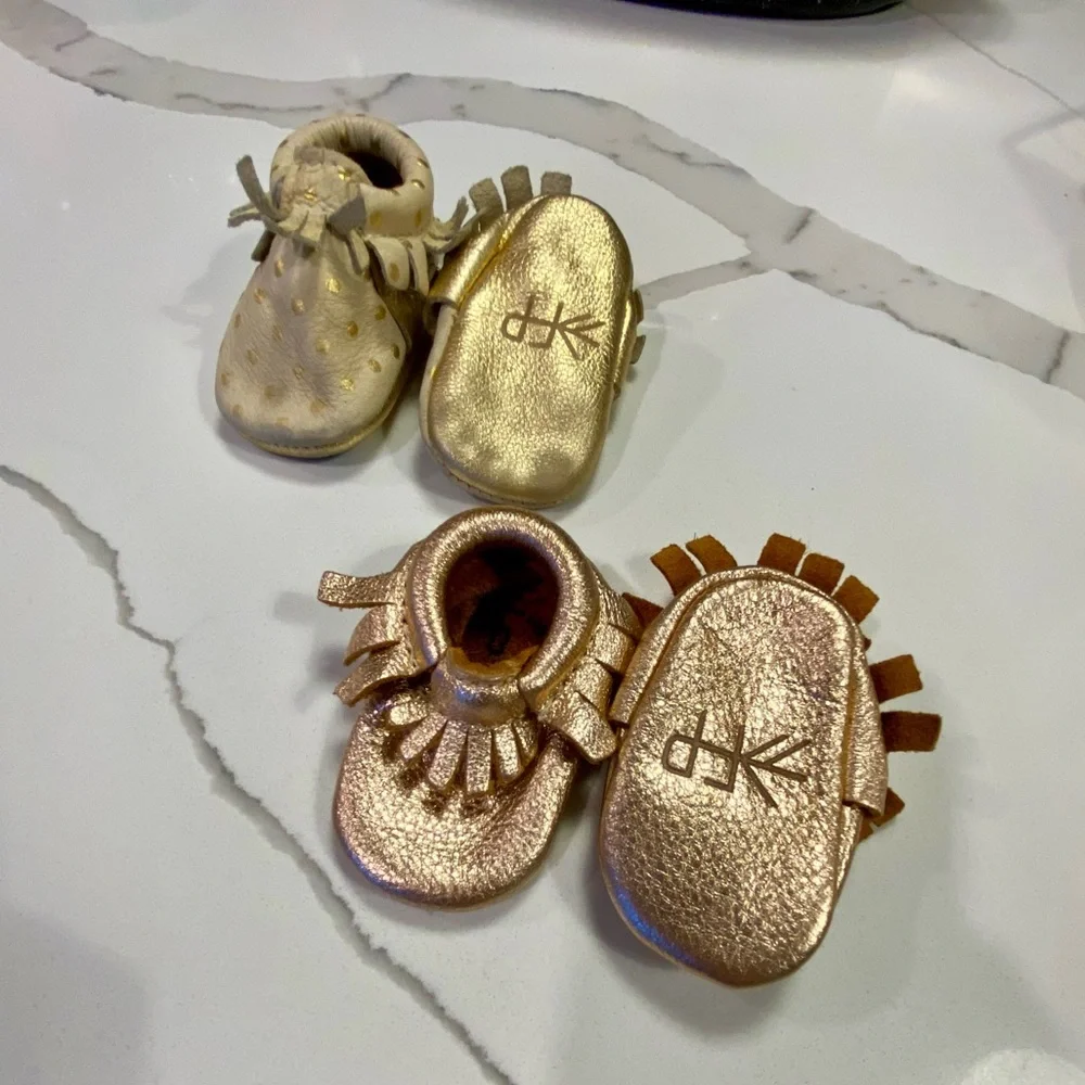 Freshly Picked |{ Leather Moccasin Baby Shoe Bundle
